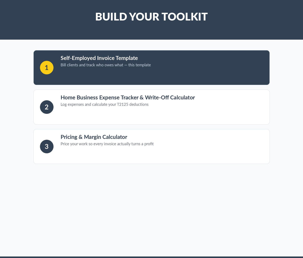 Self-Employed Invoice Template Google Sheets | Canadian GST/HST Billing (Digital Download)