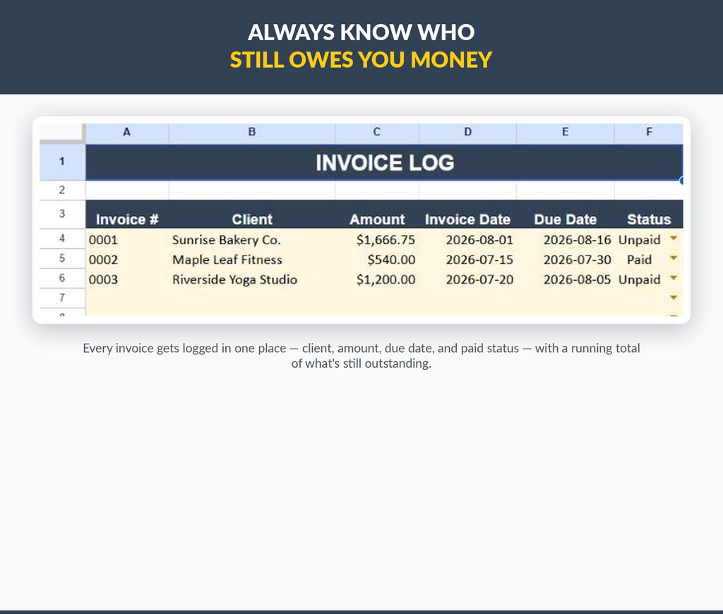 Self-Employed Invoice Template Google Sheets | Canadian GST/HST Billing (Digital Download)