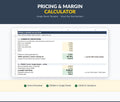 Pricing Margin Calculator Google Sheets | Small Business Profit Tool (Digital Download)