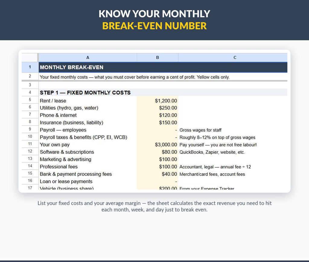 Pricing Margin Calculator Google Sheets | Small Business Profit Tool (Digital Download)