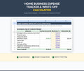 Canadian Home Business Expense Tracker | Google Sheets T2125 Write-Off Calculator
